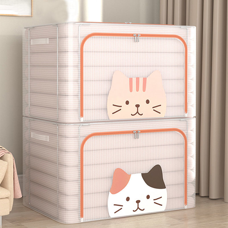 Folding Storage Box Clothing Underwear Quilt Toys Organizer Waterproof Fabric Modern Bin Box Househould Cabinet Bag