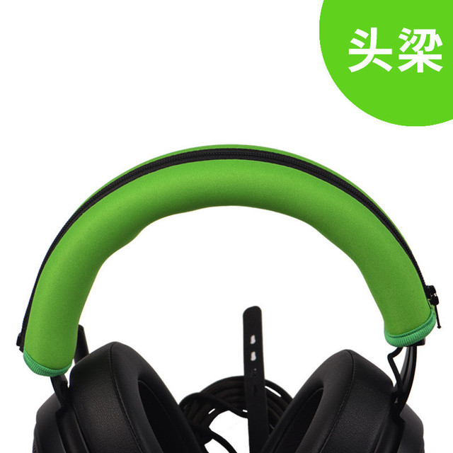 Okrągłe owalne wymienne nauszniki piankowe poduszki do słuchawek Razer Kraken 7.1 Chroma V2 USB Gaming Pro V2 Najlepsza cena: Głęboki Żółty