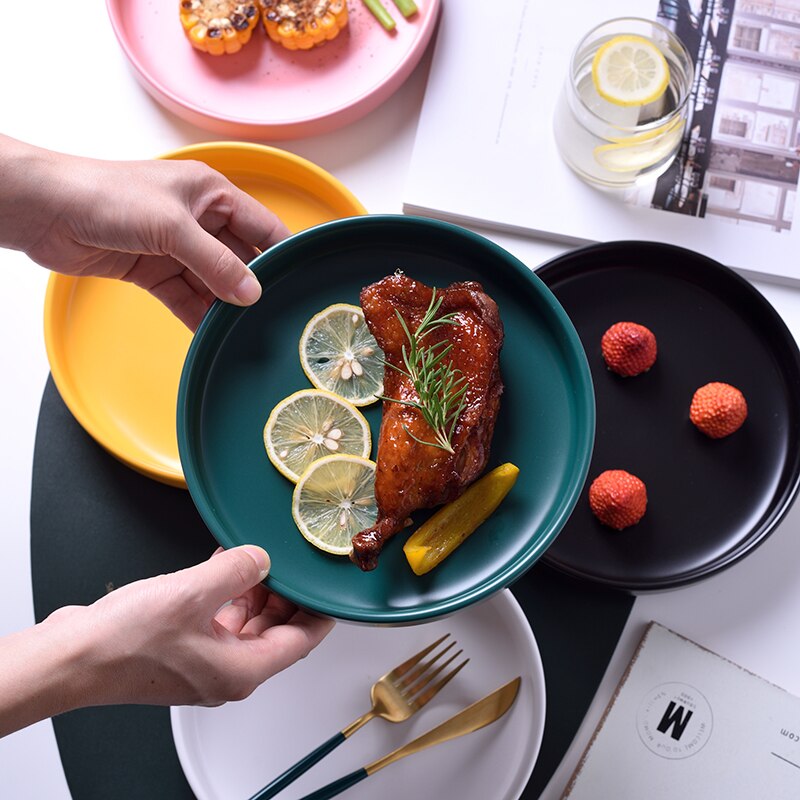 （9.5 Inch）Nordic Porcelain Deep Tableware Fruit Sa... – Grandado