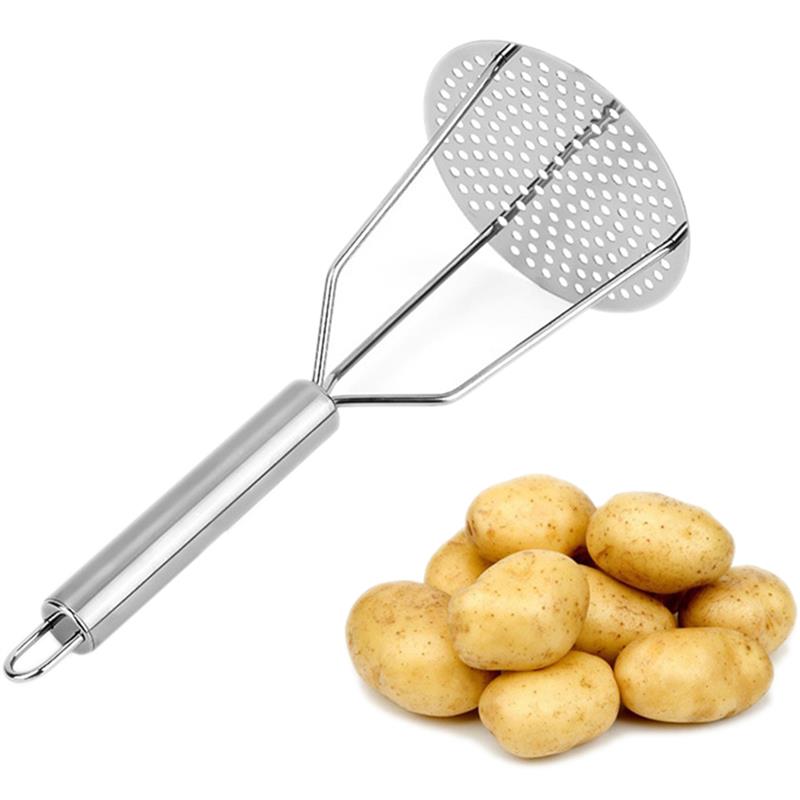 Edelstahl Hand Gedrückt Kartoffelstampfer Reis Püree Saft Hersteller Kartoffel Drücker Glatte Gestampften Kartoffeln Brecher Obst Werkzeuge: Ursprünglich Titel
