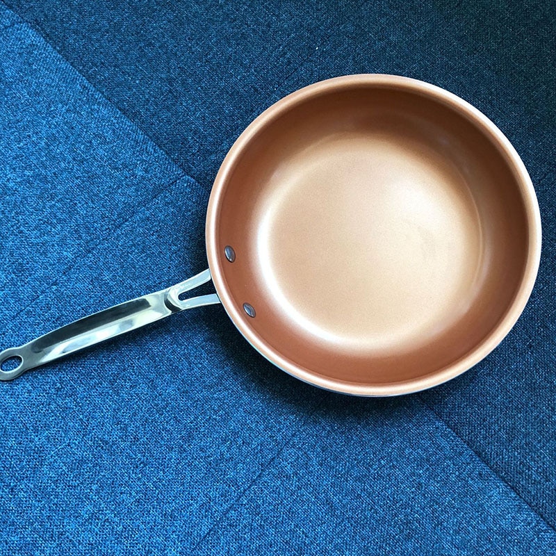 Non-stick Copper Frying Pan With Ceramic Coating And Induction Cooking Oven And Dishwasher Safe Frying Pan