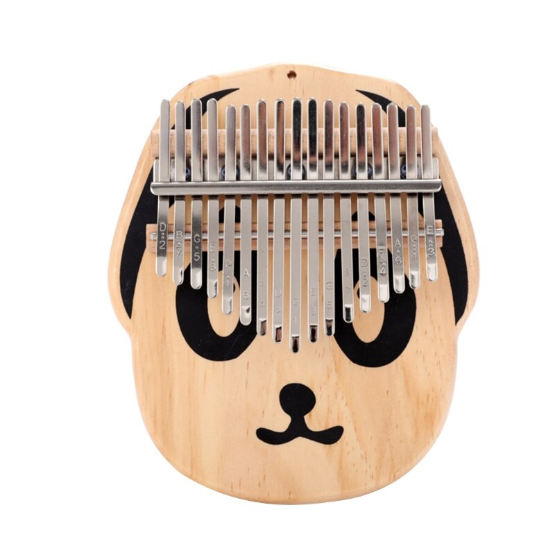 Piano de pulgar Kalimba con forma de Animal de dibujos animados, 17 teclas, Piano de dedo Mbira portátil, para niños y adultos principiantes: A