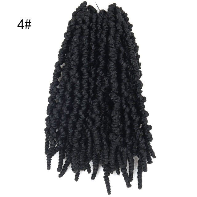 LISI chica pasión Twist pelo Crochet extensiones de trenzado trenzas de ganchillo sintéticas primavera Pelo trenzado para esponjoso: 4/27HL