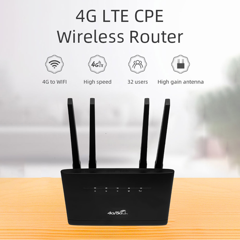 Router bezprzewodowy 4G CPE 300Mbps 4G LTE WIFI Router Modem 4 Antena zewnętrzna RJ45 WAN LAN z gniazdem na kartę SIM do domowego biura