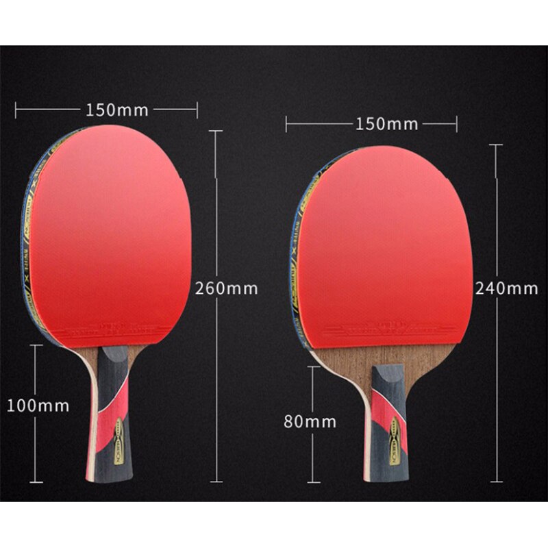Huieson Super Powerful Ping Pong Racket Bat,6 Star Table Tennis Racket Sticky Pimples