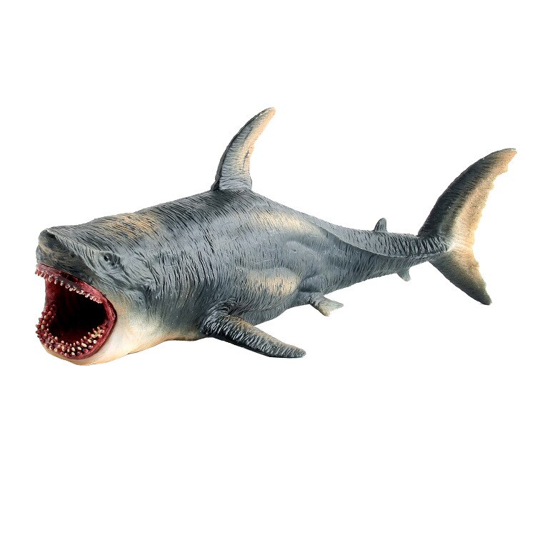 Megalodon-förhistorisk haj havsutbildning djurfigur modell barnleksak