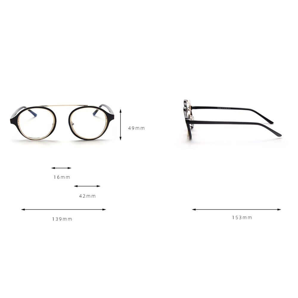 Peekaboo tr90 gafas de filtro de luz azul montura redonda lentes retro claros gafas de acetato transparente montura vintage para mujer
