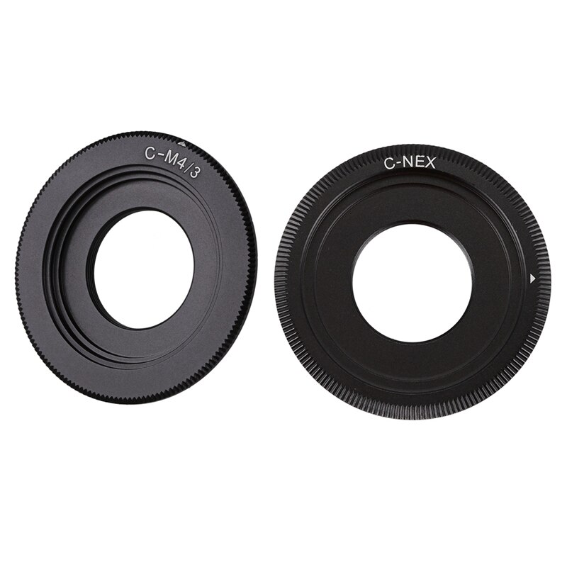 2 schwarze c-mount- -vg10 , für e-p1 e-p2 e-p3 g1 gf1 gh1 g2 gf2 gh2 g3 gf3 c-m4/3 und sony -3 -5