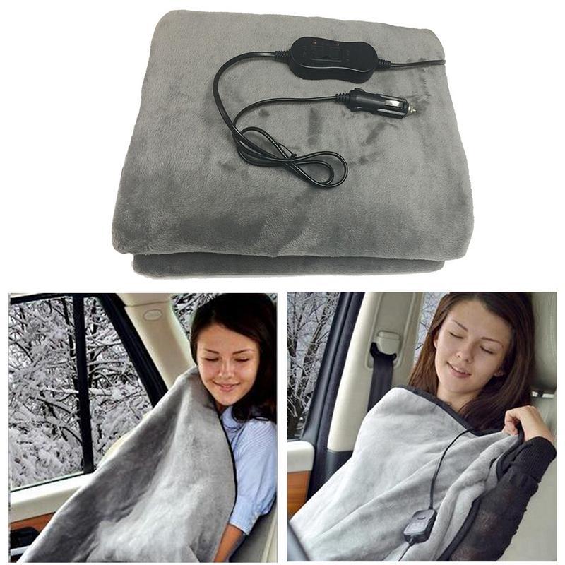 12v auton lämmityspeitto talvella lämmitetty 145 x 100cm ristikkoinen energiansäästöinen lämmin automaattinen sähköpeitto auton vakiolämpötilaan