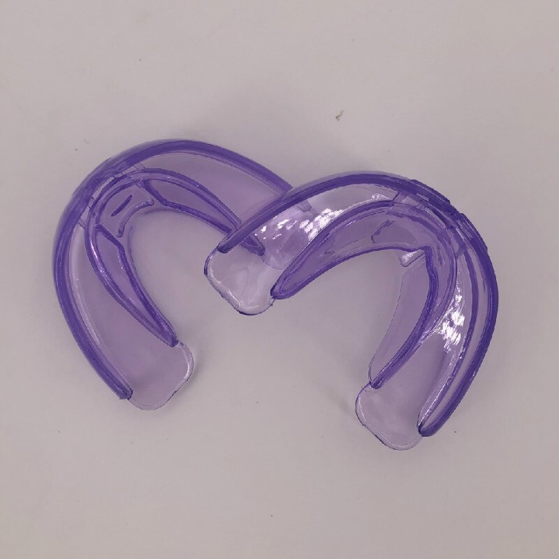 2 Stuks Zachte Orthodontische Brace Buck Tanden Vasthouders Boksen Tand Protector Dental Mondstukken Orthodontische Toestel Trainer: Transparant