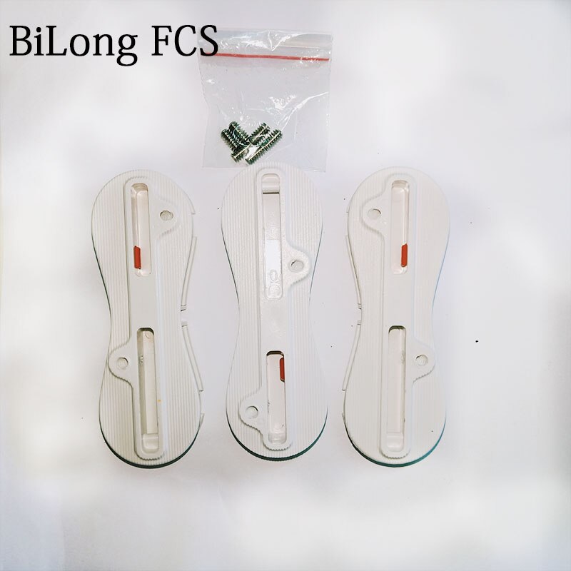 3 Stks/set Surfplank Accessoires 5 + 0 Bilong Fcs Ii Fin Doos Staart Roer Surf Fin Plug Geschikt Voor Alle standaard Fin Doos: WHITE