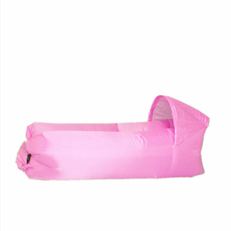 kids toys Outdoor Garden Sofas Waterproof Inflatable bag lazy camping Sleeping Air bed Adult Beach Shade Chair Fast Folding: Pink