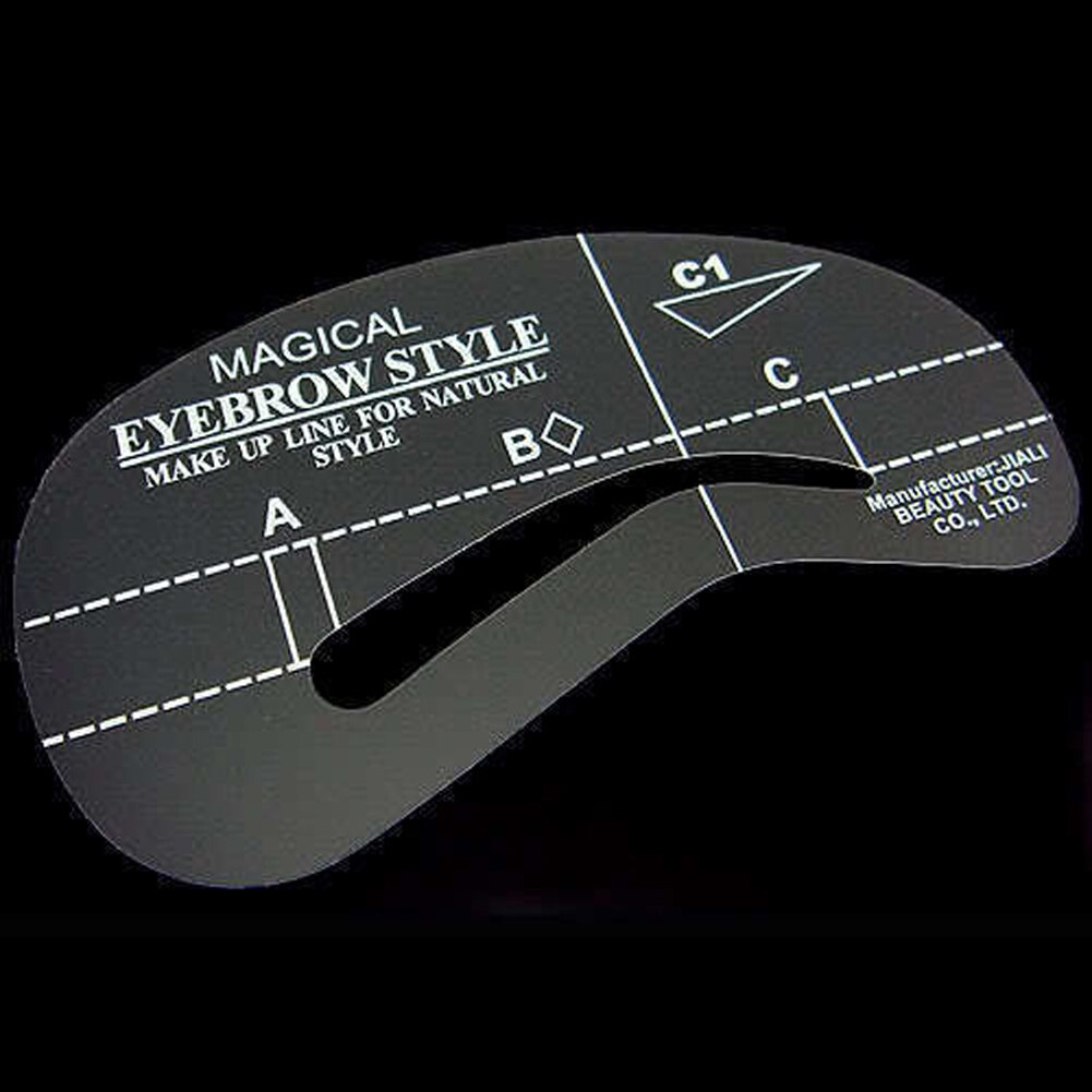 4Pcs Eyebrow Shaping Stencil Set Grooming Tools Drawing Card for Dashing Eyebrows C1-C4 M88