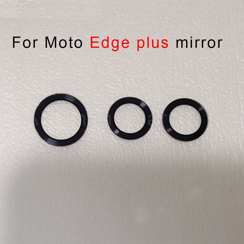 Rear Back Camera Glass Lens For Motorola Moto edge plus Back Rear Camera Lens Glass Cover Repair Parts: only 3pcs lens