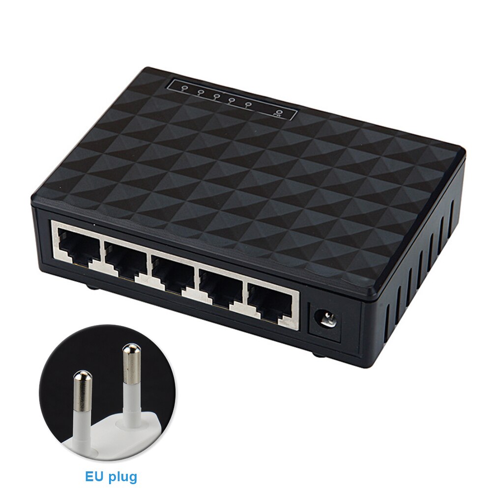 Adapter Gigabit Lan Uitwisseling Ethernet Netwerk 5-Poort Switch Desktop Hub Mini: Default Title