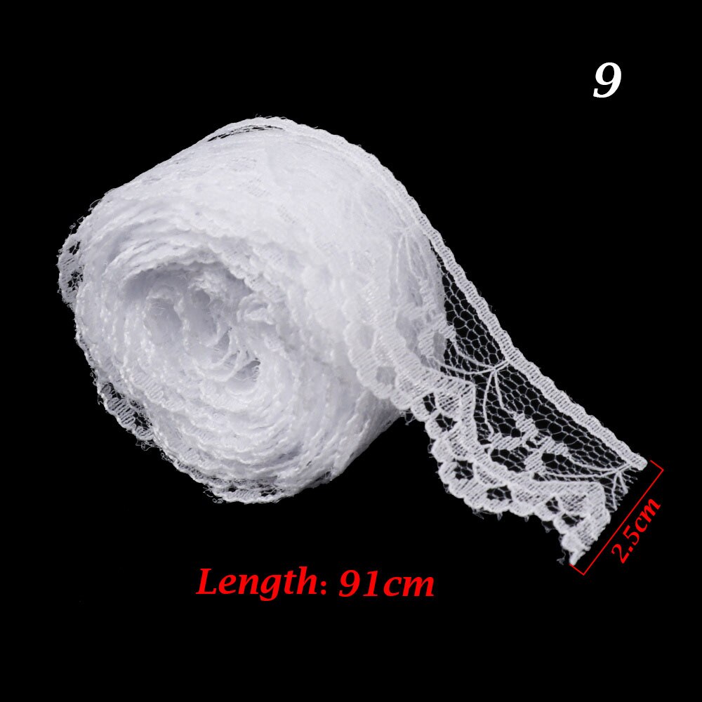 Color Lace Fabric for Decor Dolls Clothes Socks Pleated Elastic Lace Ribbon Material DIY Toy Doll Sew Clothing Collar Dress Trim: 09