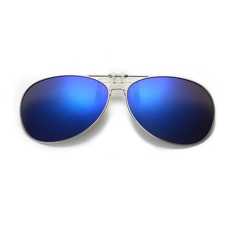 Driver goggles Detachable Night Vision Lens Driving Metal Polarized Clip On Glasses Sunglasses Glasses Car Driving: B