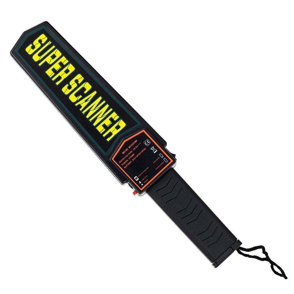 High Sensitivity Metal Super Scanner Safety Scanner Handheld Security Metal Detector Electronic Probe Tool Super Scanner Black