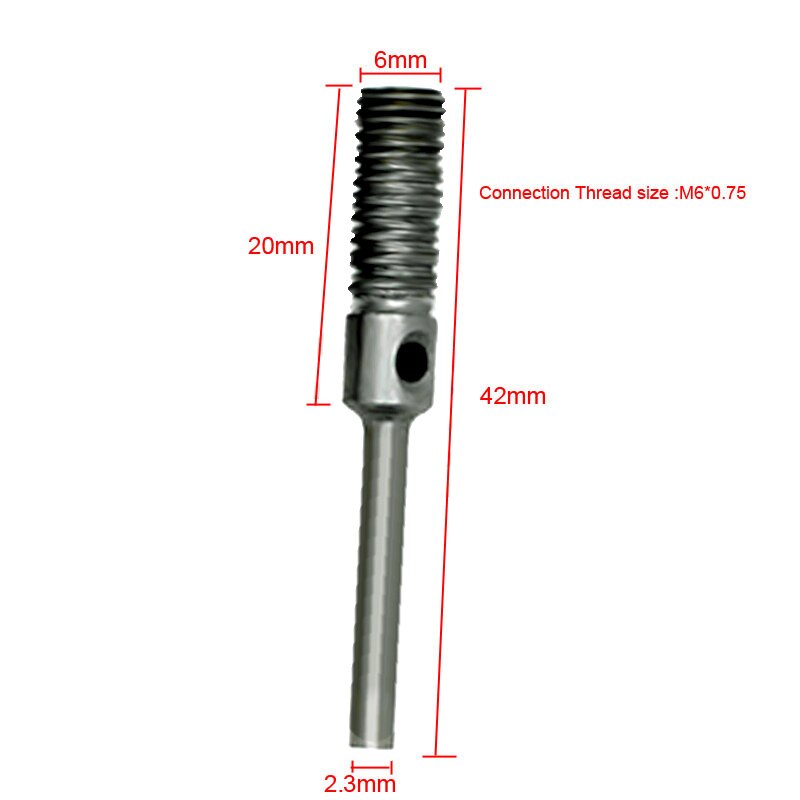 Mini 0.3-4mm nøglefri borepatron adapter skruetrækker roterende kulstofstål top