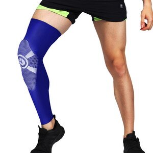 Leg Sleeve Leg Protection Sports Basketball Volleyball MTB Cycling UV Protection: Blue / L