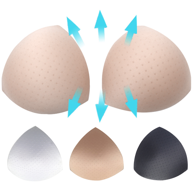 2/3/4Pair Sponge Bra Pads Push Up Breast Enhancer Removeable Bra Padding Inserts Cups for Swimsuit Bikini Padding Breathable