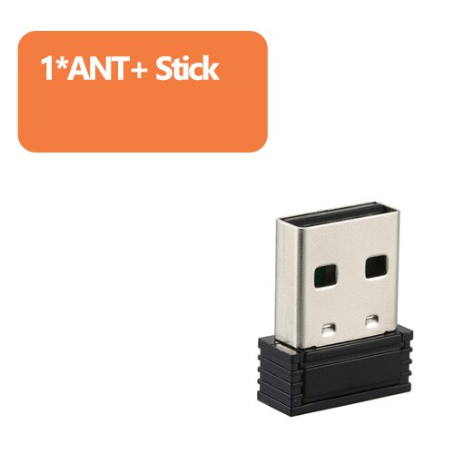 Adaptador de palo USB ANT +, Sensor transmisor para entrenamiento de bicicleta, para Garmin Zwift Wahoo Bkool TACX Onelap: 1 ANT USB Stick