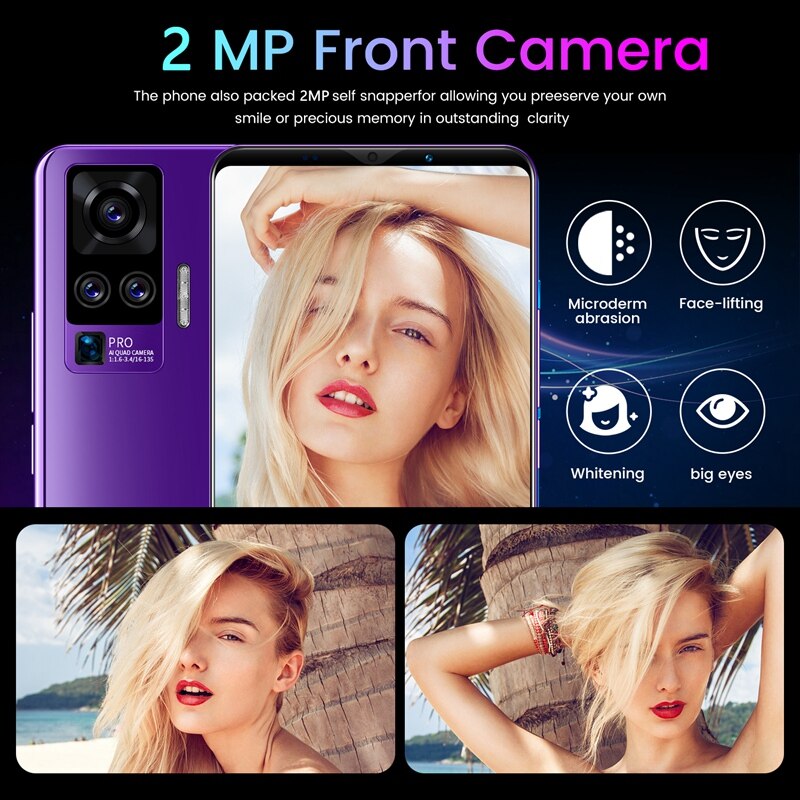 X50 Plus Smartphone 5.8 Inch MTK6572 Dual Core 1GB+4GB Memory Dual SIM Dual Standby Android4.4 Smartphone EU Plug