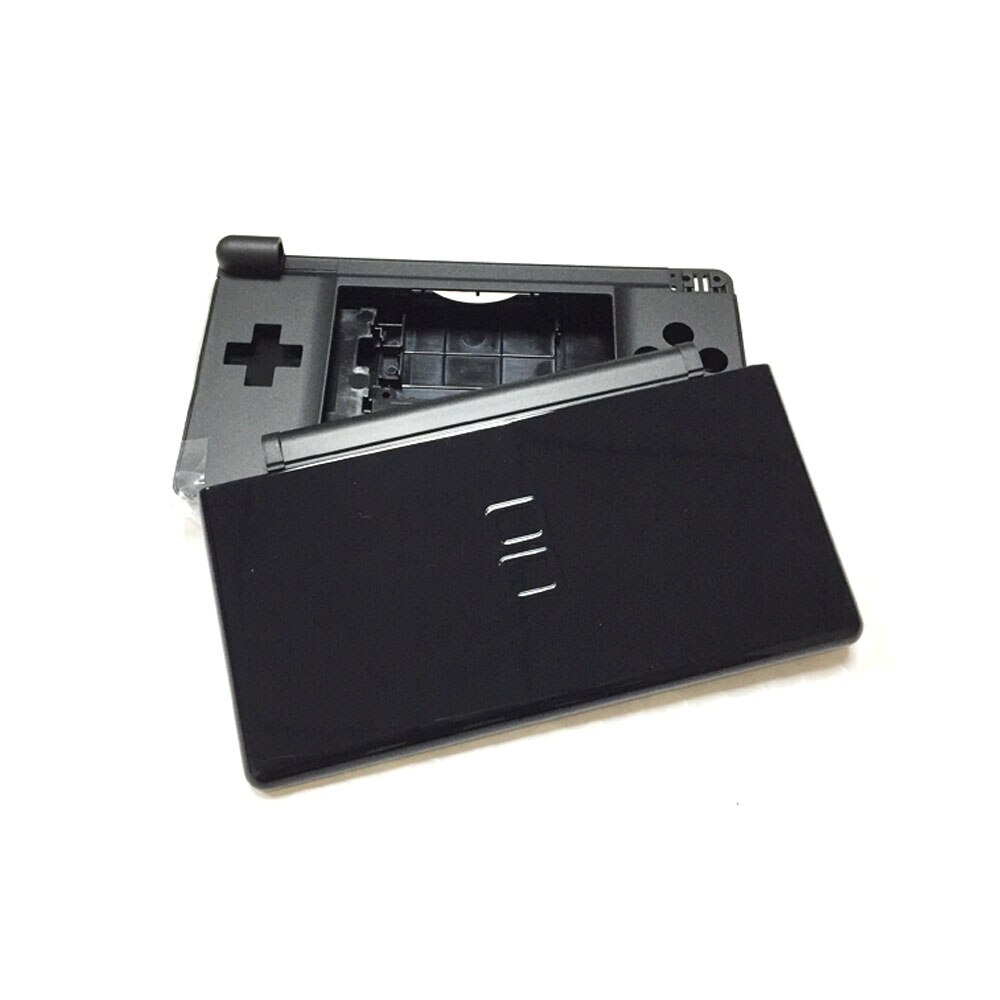 Multiple Colour Game Case Shell for Nintend DS Lite Replacement Clear Crystal Full Housing Box Cover For N DSL: Black