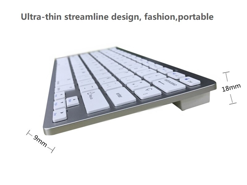 Portuguese Wireless Keyboard Bluetooth Keyboard 78 Keys For IOS Android Tablet Slim Keyboard For iPad PC Windows