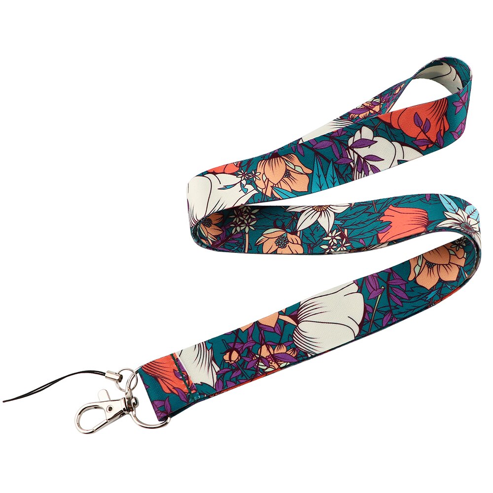 CB1272 Rose Bloem Telefoon Lanyard Sport Strap Hals Touw Mobiele Telefoon Strap Usb Badge Houder Lanyard Hals Ketting Accessoires: 4