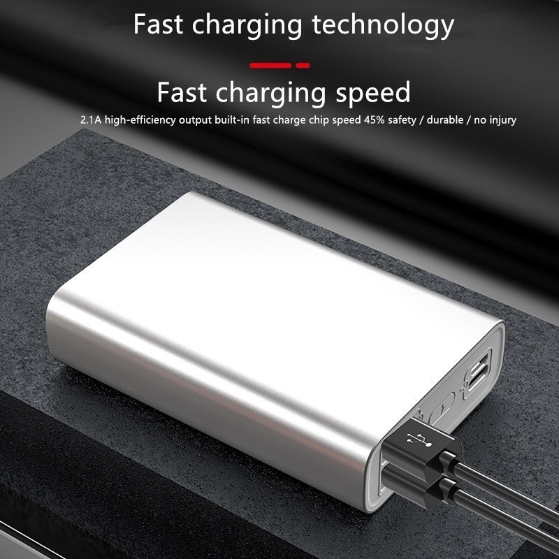 Mini batterie externe Portable de grande capacité 80000mAh, avec lampe de poche, 2usb, charge rapide, batterie externe pour IPhone Xiaomi Samsung