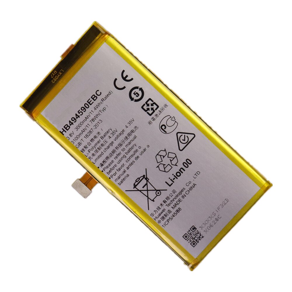 3000mAh HB494590EBC Replacement Battery For Huawei Honor 7 Glory PLK-L01 / UL00 / AL10 / TL01H ATH-AL00 Battery