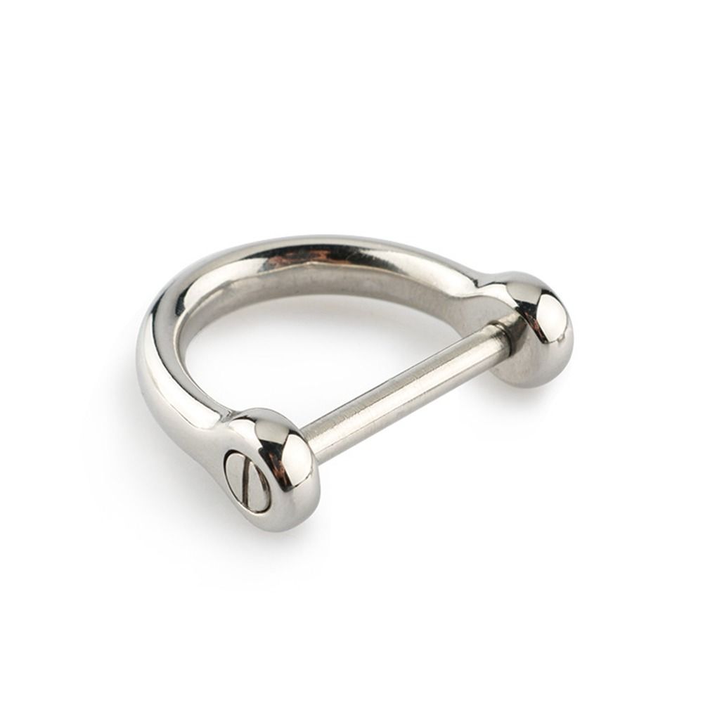 9/13/17/21Mm Massief Roestvrij Staal Karabijnhaak D Strik Nietjes Beugel Fob Sleutelhanger Sleutelhanger Haak Schroefverbinding Gespen
