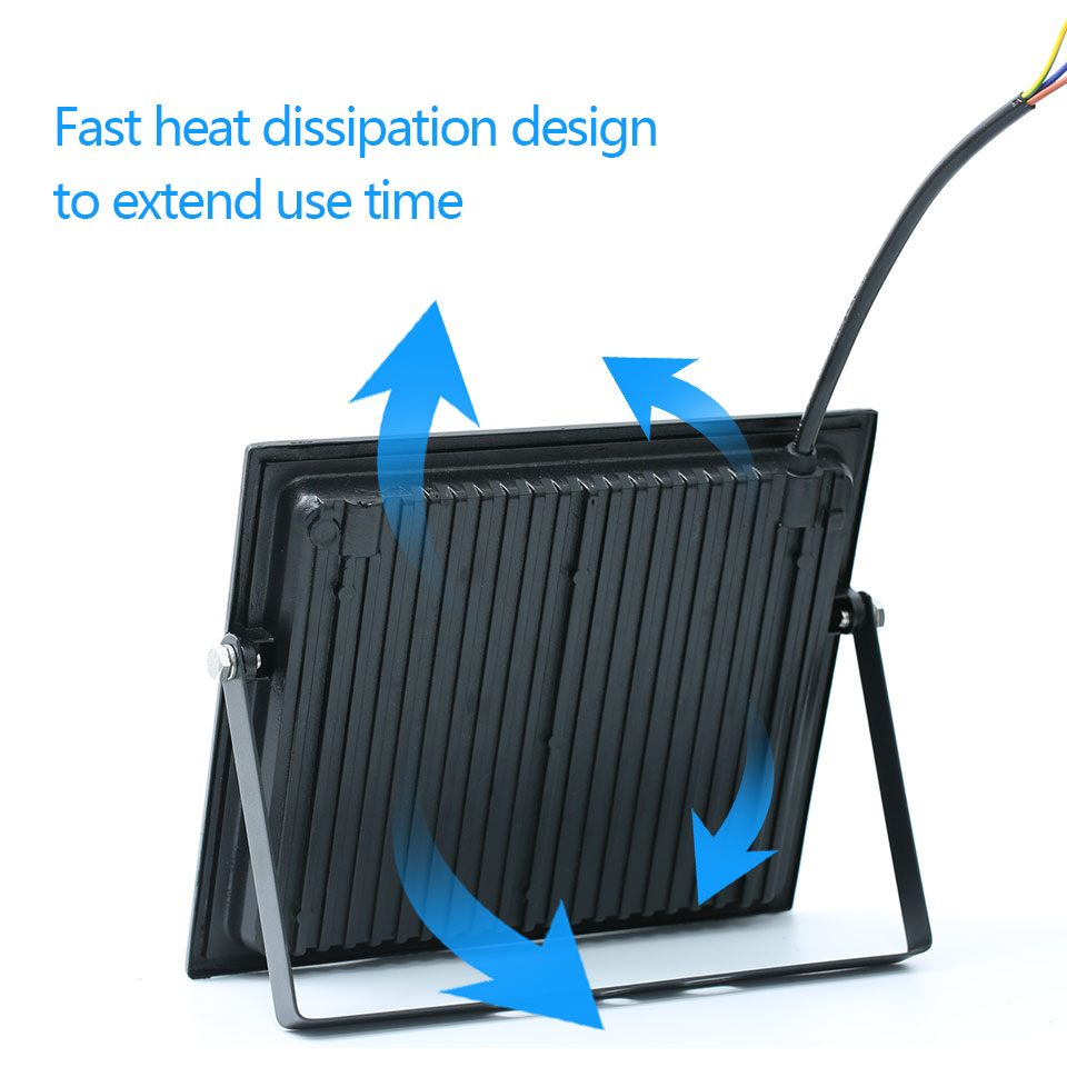 Led Flood Light IP66 Waterproof 100W 200W Outdoor Floodlight Spotlight LED Reflector Street Lamp Wall Flood Lights