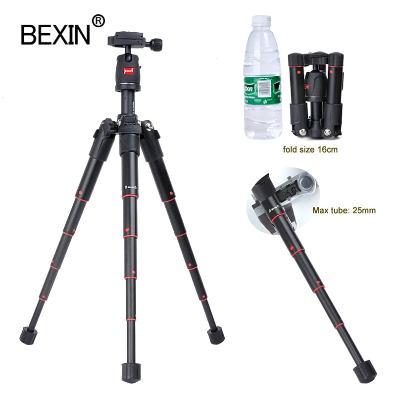 Dslr kamera mini stativ bärbar aluminium resa kompakt lätt flexibel kamera stativ fäste för kamera smart mobiltelefon