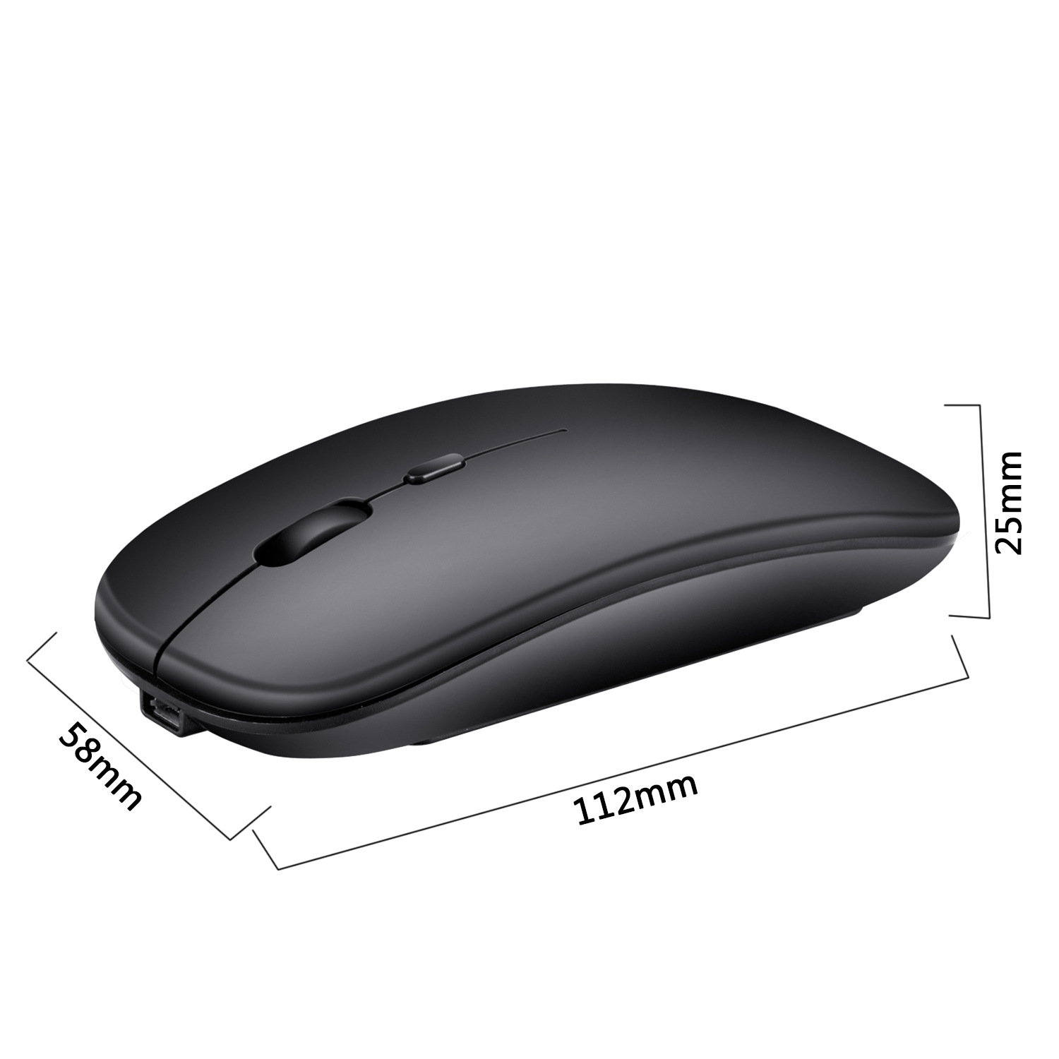 2.4G Wireless Mouse Rechargeable Charging Ultra-Thin Silent Mouse Mute Office Notebook Mice Opto-electronic for Home Office Use