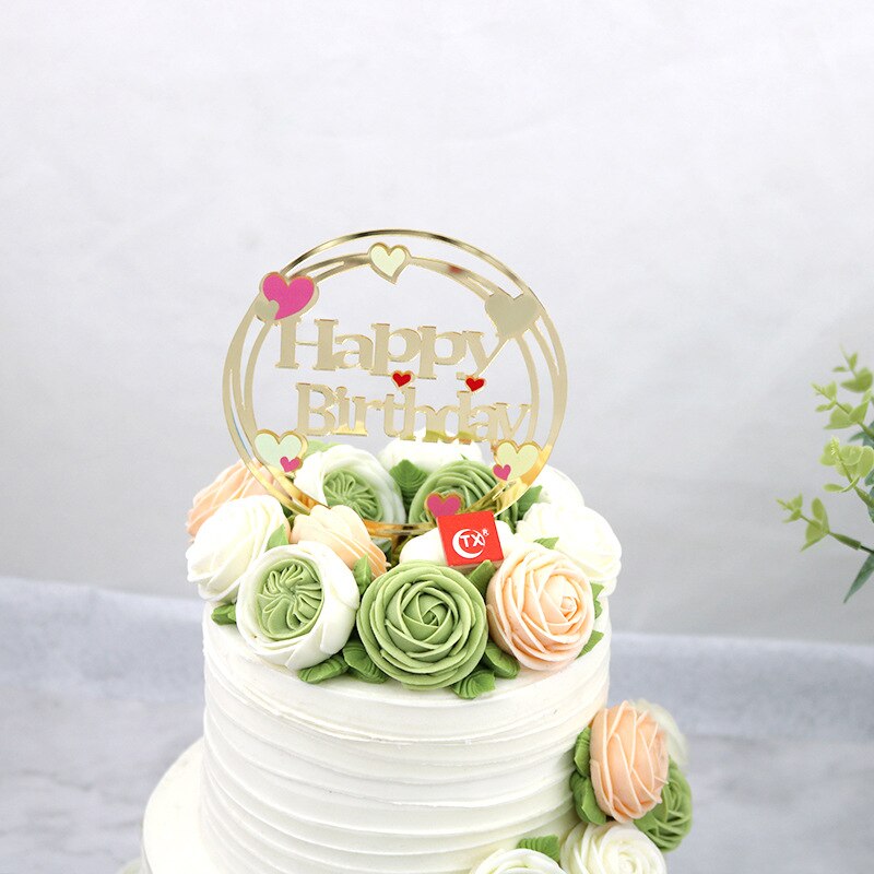 Happy Birthday Cake Topper Letter Acrylic Cake Topper For Kids Birthday Party Astronaut Spacecraft Cake Decorations Baby Shower: 6