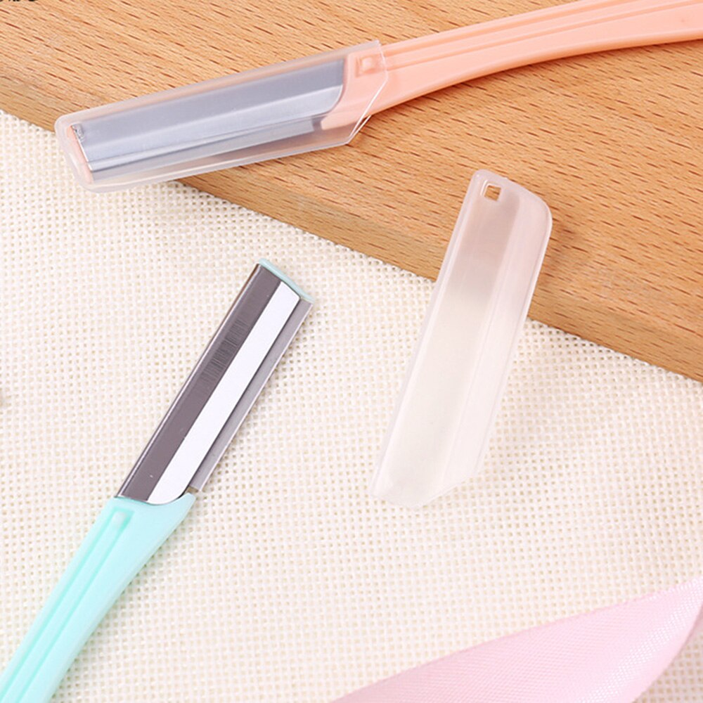 2pcs Eyebrow Razor Trimmer Portable Japan Simple Style Facial Hair Remover Shaver Trimmer Shaper Dermaplaning Tool for Women