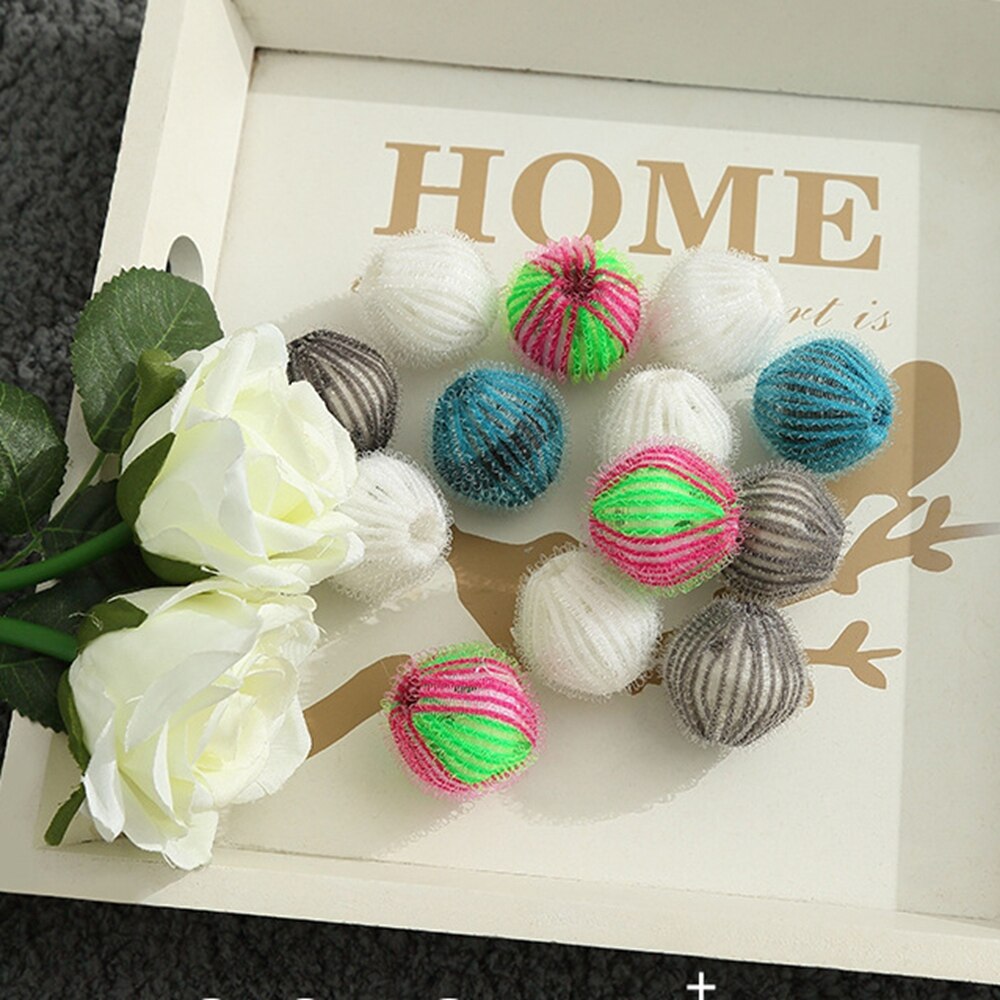 6 Stck Nylon Wäsche Ball Dekontamination Waschmaschine Waschen Und Schutz Ball Kleben Und Entfernen Haar Entfernung Reinigung