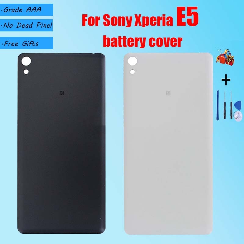 Back Battery Cover Deur Voor Sony Xperia E5 F3311 F3313 C1604 Met Reparatie Onderdelen, voor Sony Xperia E5 Behuizing Achter Vervanging