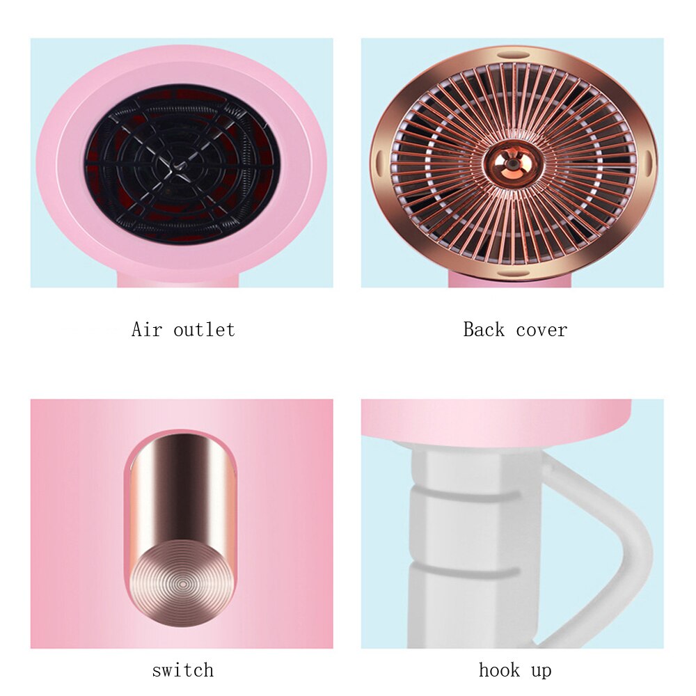 1000W Hair dryer, electric hair dryer, cold and air, blue light negative ion hair dryer, household appliances 220V