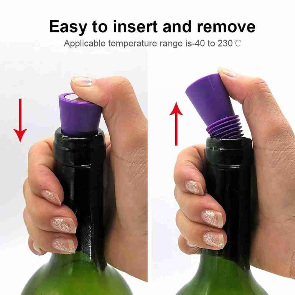 Soft Silicone Conical Glass Bottle Stopper home brew Cap Oak Cork Wine Jar Pudding Beer Plug bottl cap Container Bottle N4W5