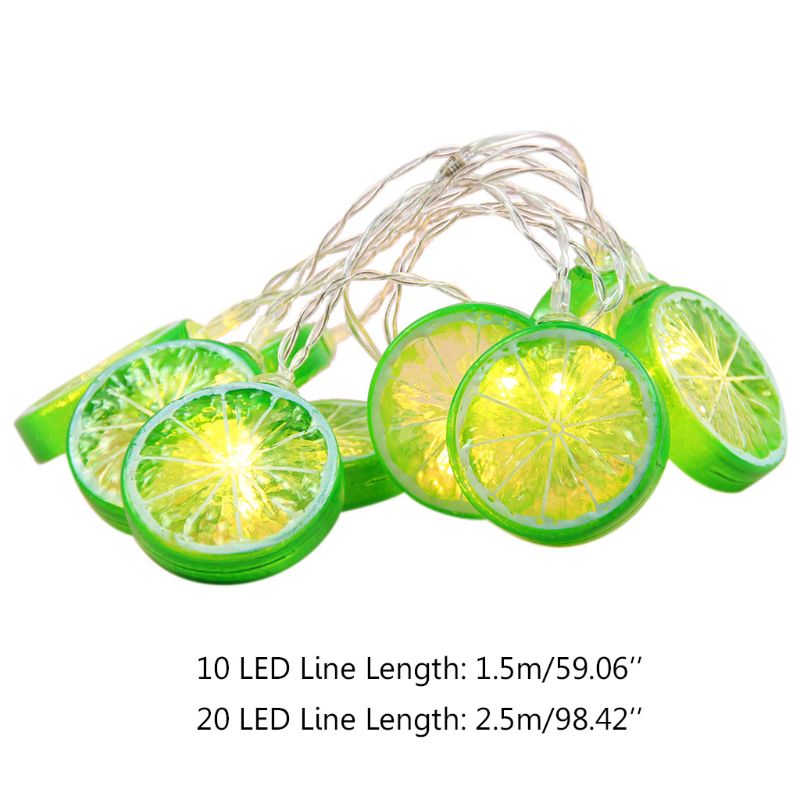 10/20 leds fruit lichtsnoer schattige citroen vorm verfrissende stijl decoratieve led slinger feestlamp voor thuis buiten winkel