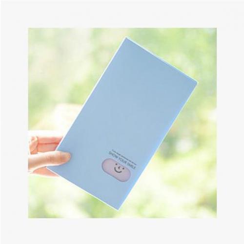 Portable 120 poches carte album Lomo carte photocarte nom carte ID titulaire: Bleu ciel