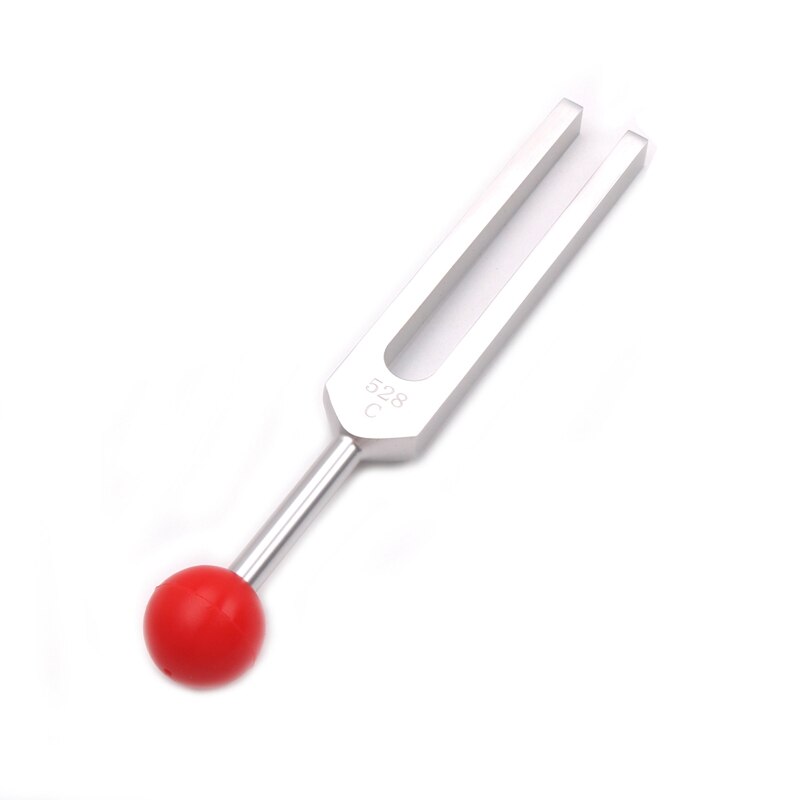 Tuning Fork, 528 Hz Tuning Fork with Silicone Hammer and Cleaning Cloth Repair Tuning Fork