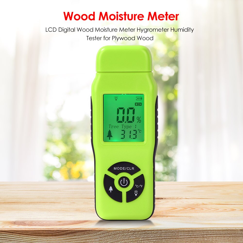 Wood Moisture Meter Humidity Tester Timber Damp Detector Paper Digital Wall Moisture Analyzer Range 2%~70%