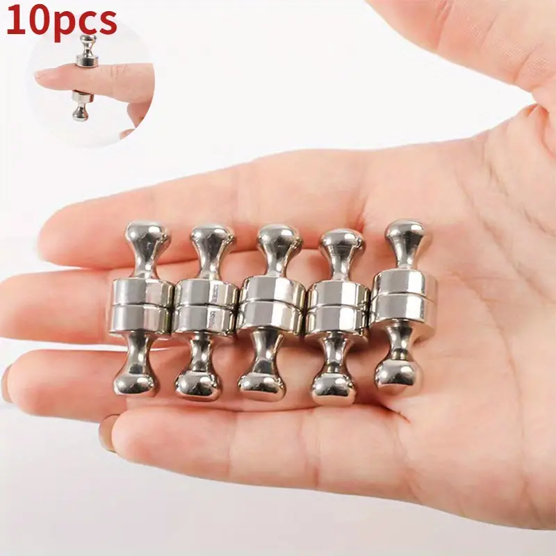 10pcs Strong Magnetic Thumbtack T12X16 Metal Magnetic Nail Kitchen Painting Pendant Punch Free Magnetic Thumbtack Magnet