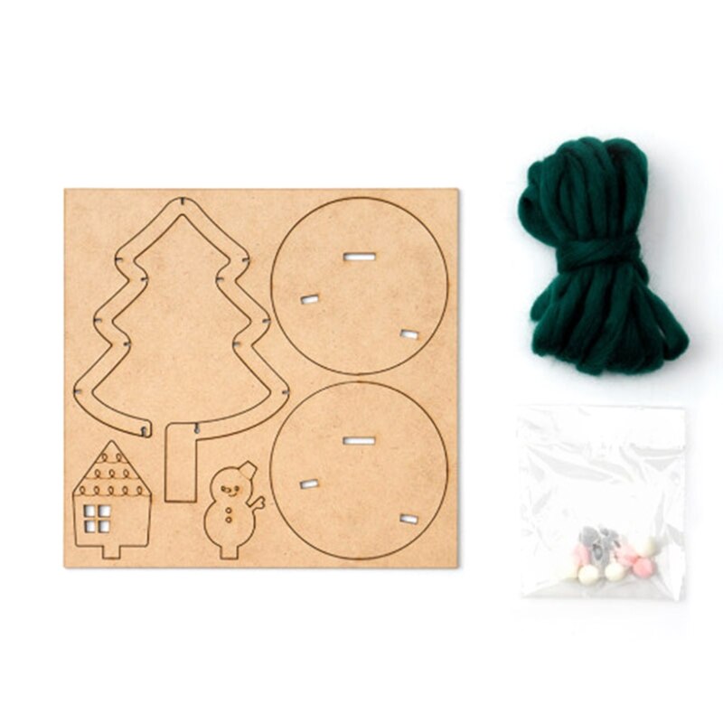 Diy-weihnachtsbaum-set, origineller weihnachtsschmuck, zubehör für kinder gegen langeweile, anleitung zum selbermachen