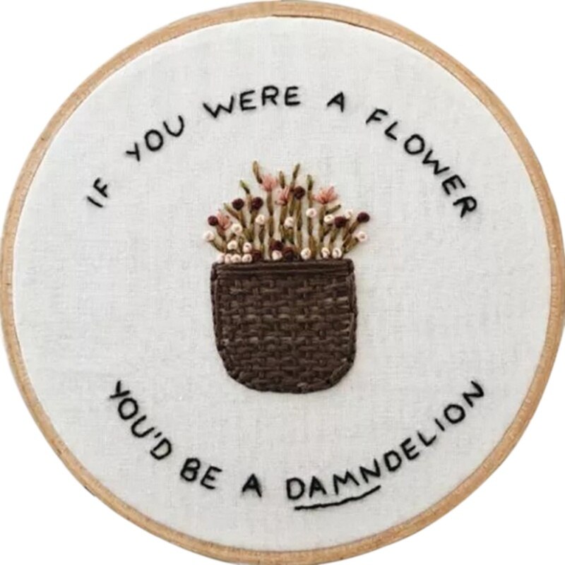 Diy Handgemaakte Volledige Bereik Van Borduurwerk Starter Kit Met Patroon Kruissteek Kit Met Bamboe Borduurwerk Hoepel Borduurwerk Kit: A6