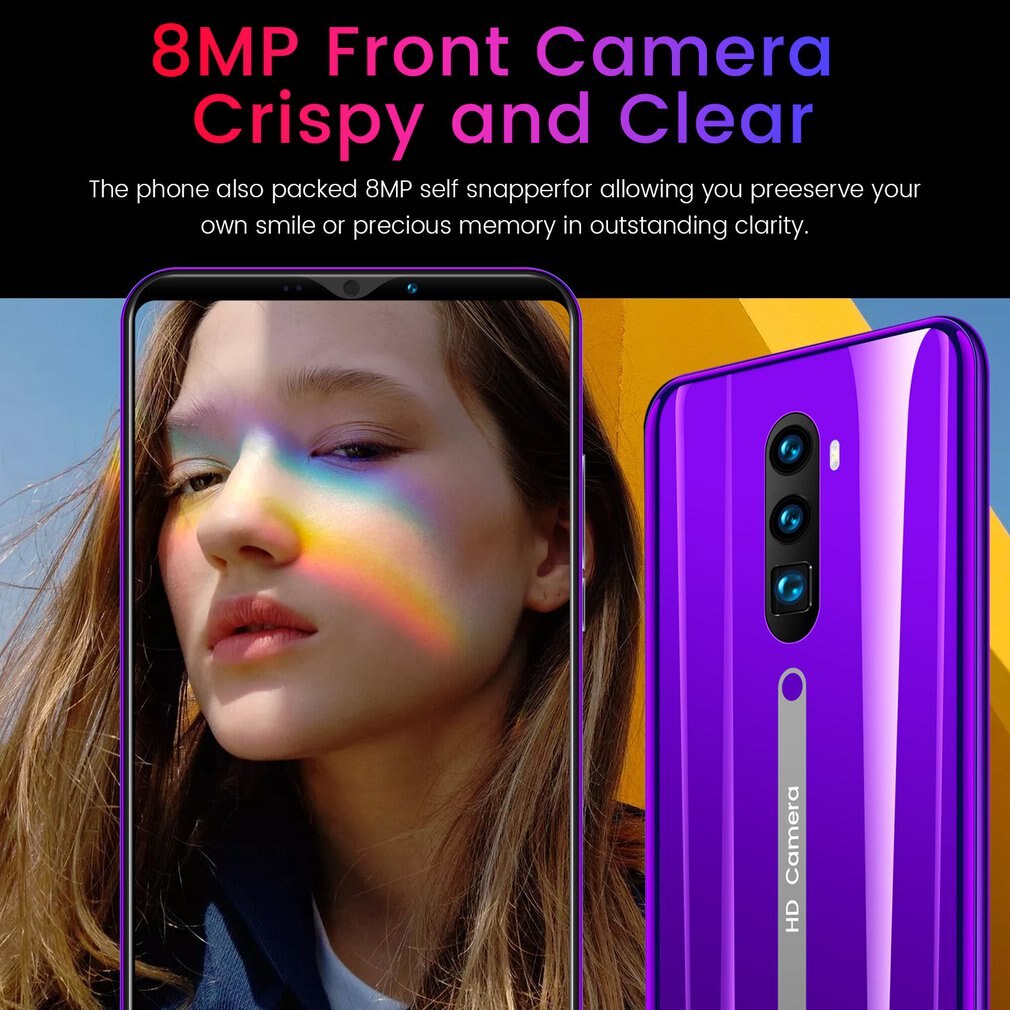 3G Smartphone 5.8 Inch Full Screen Android Hd Screen Smartphone Vingerafdruk Unlock Machine 4 + 64G Flash Memory